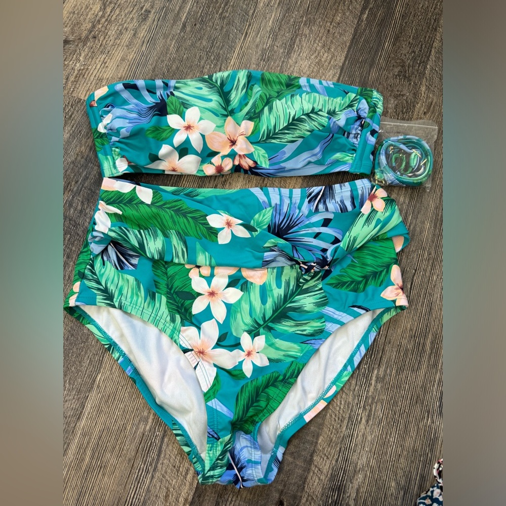 Floral Bikini with removable straps